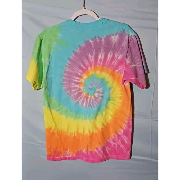 Y2K Liquid Blue Grateful Dead Dancing Bears Multi Colored Tie Dye Shirt Medium - Picture 2 of 3